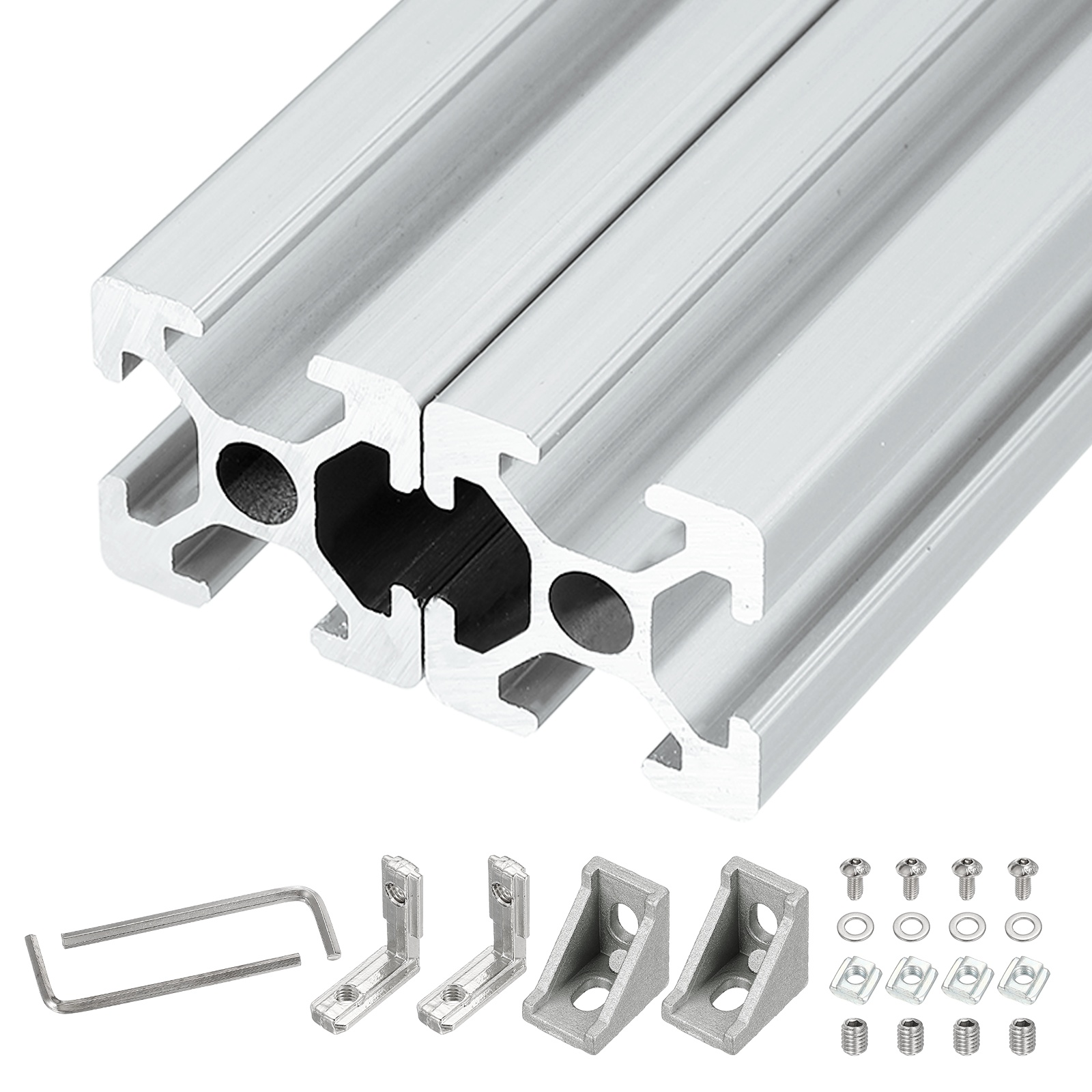 V Slot Aluminum Extrusion - 2Sets 100-400mm V Slot 2020 Aluminum