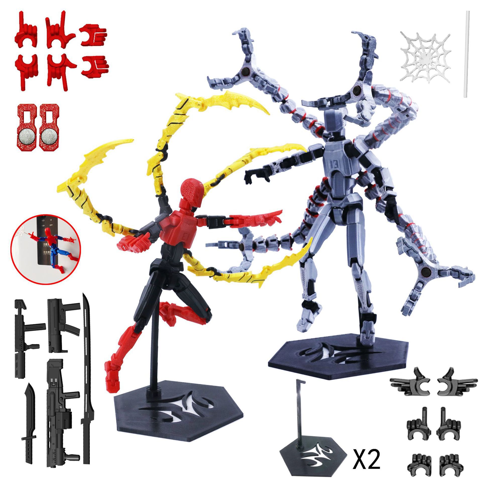3D Printing Robot - 3D Printed Robot Model Toy Movable
