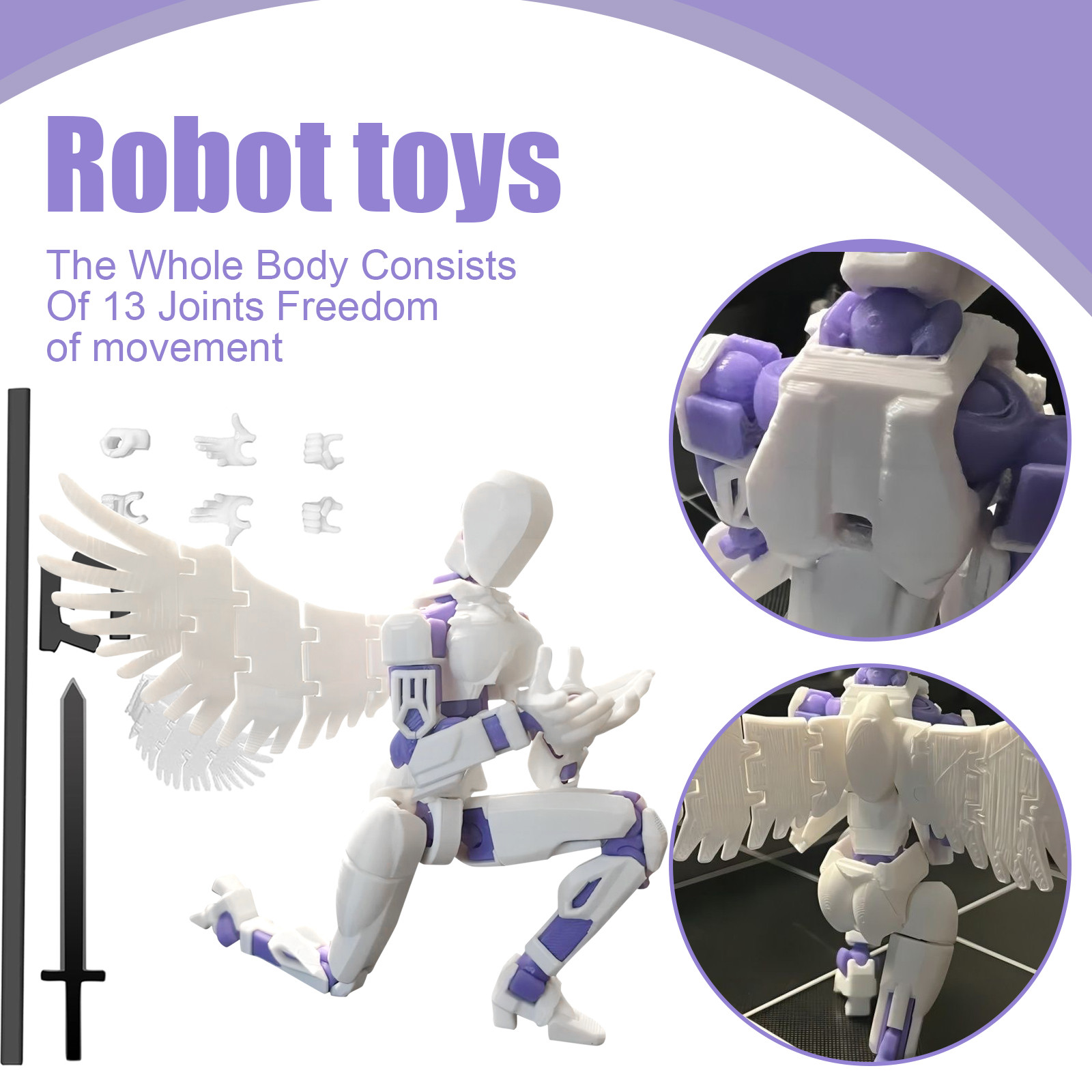 3D Printing Robot - Multi-jointed Movable Robot 3.0 3d Printed