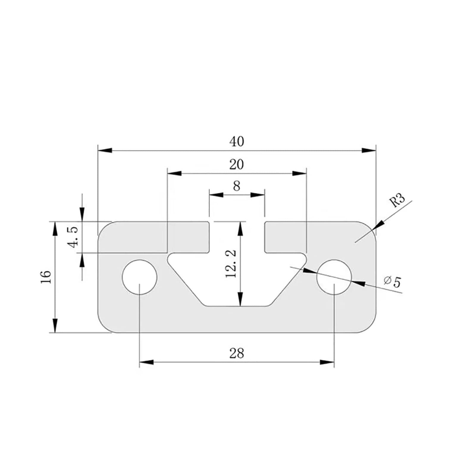 1PC 1640 European Standard Alu - V Slot Aluminum Extrusion ulasan dan harga