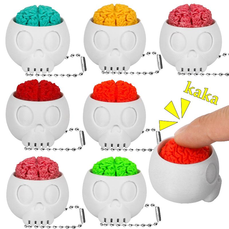 Fun 3D Printed Skull Brain Cli - 3D Printing Keyboard Keys ulasan dan harga