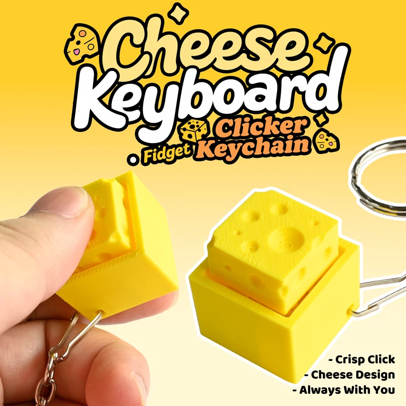 3D Printed Fidget Clicker Keyc - 3D Printing Keychain ulasan dan harga