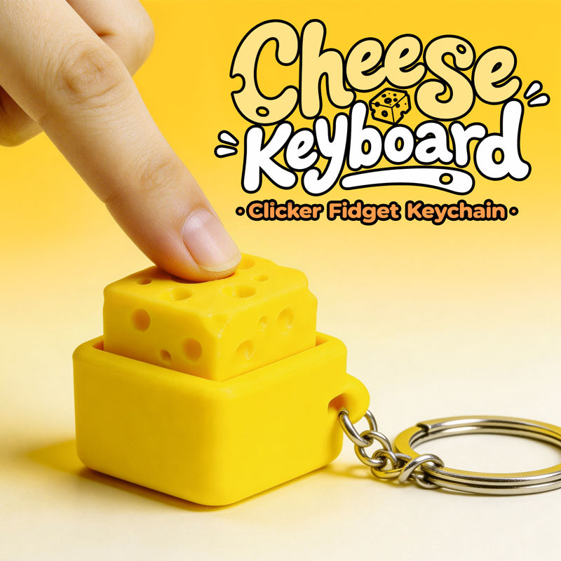 3D Printed Fidget Clicker Keyc - 3D Printing Keychain ulasan dan harga
