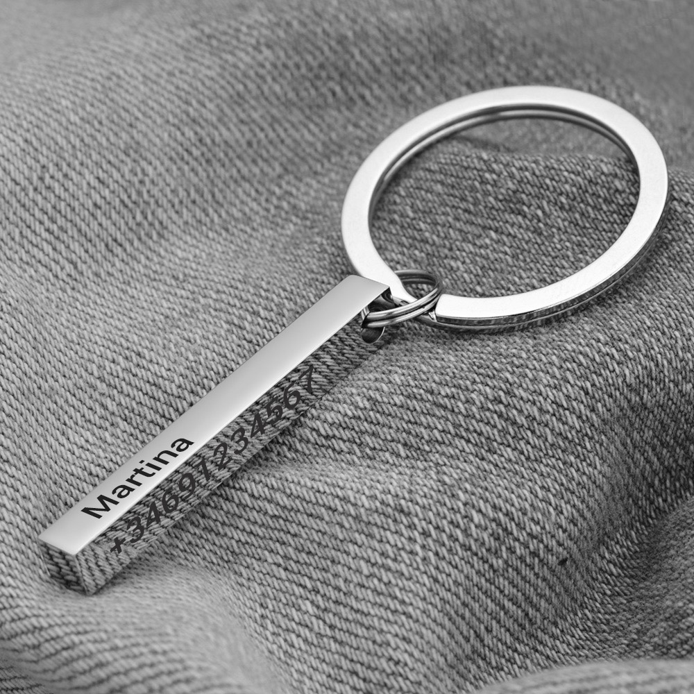 Stainless Steel Personalized K - 3D Printing Keychain ulasan dan harga