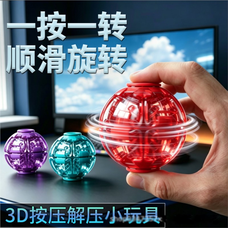 Stress Relief Ball Smooth Spin - 3D Printing Drawing ulasan dan harga