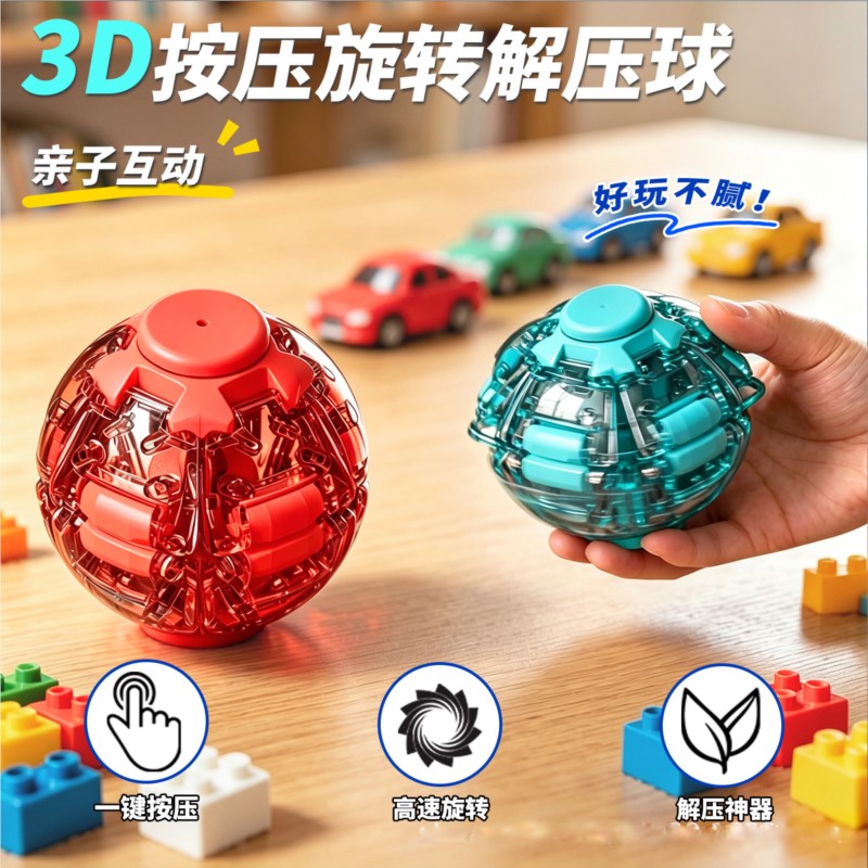 Stress Relief Ball Smooth Spin - 3D Printing Drawing ulasan dan harga