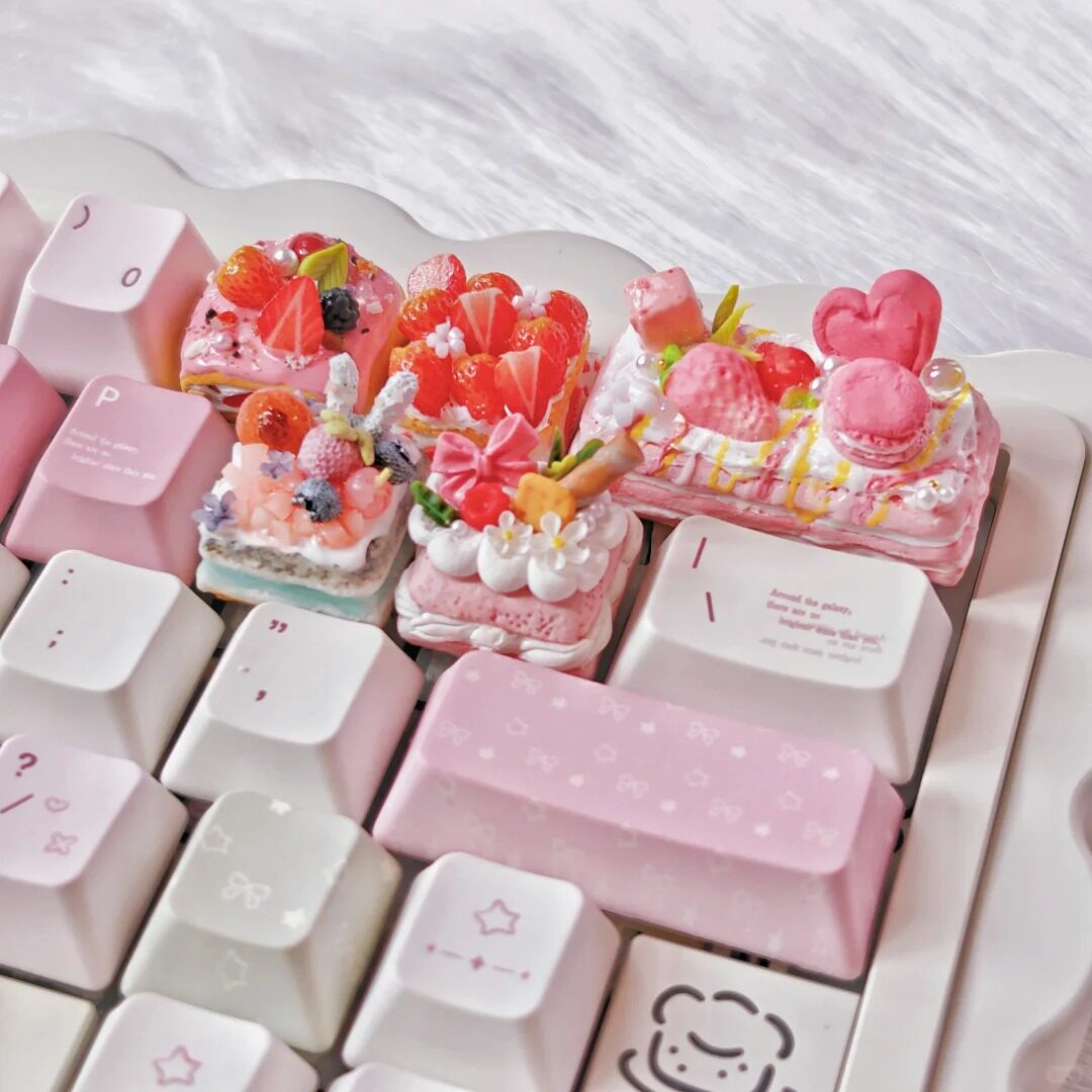 Cake Theme Keycaps Set 3D Resi - 3D Printing Keyboard Keys ulasan dan harga