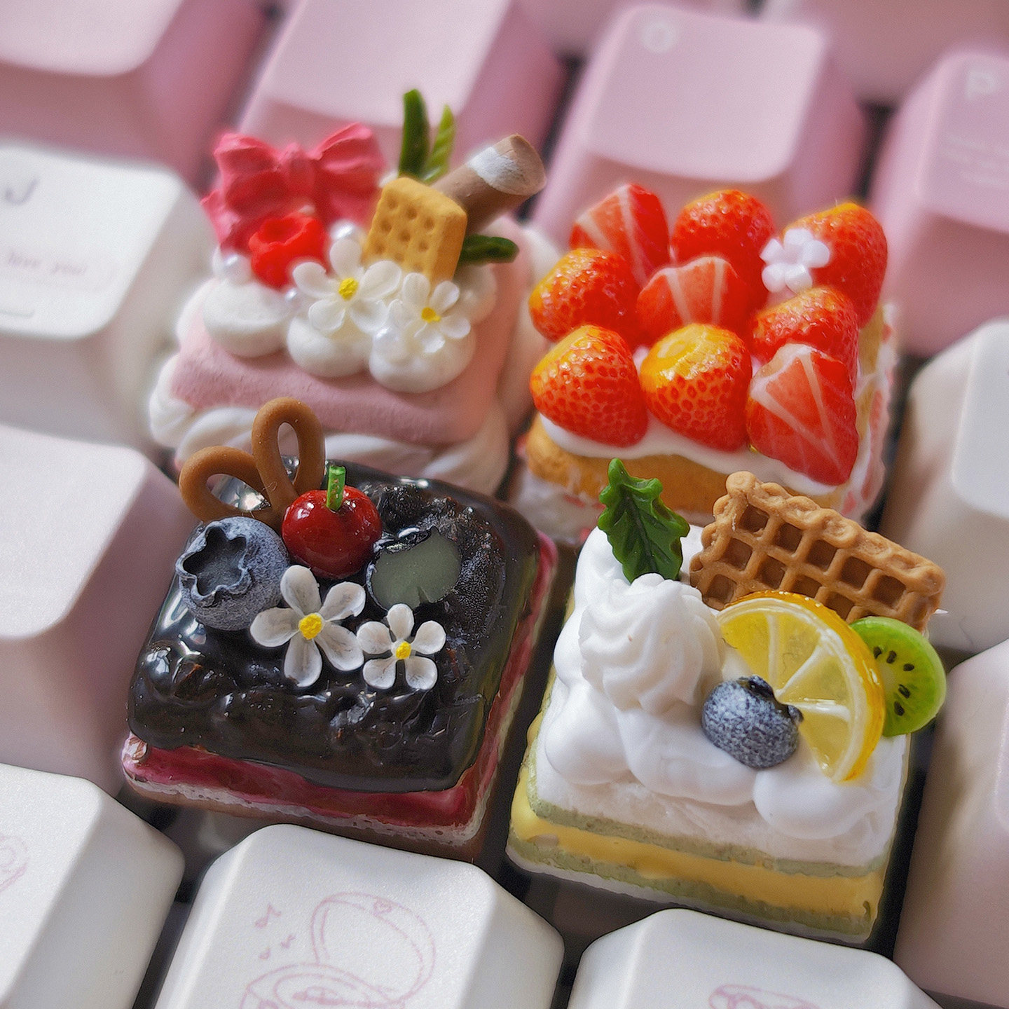 Cake Theme Keycaps Set 3D Resi - 3D Printing Keyboard Keys ulasan dan harga