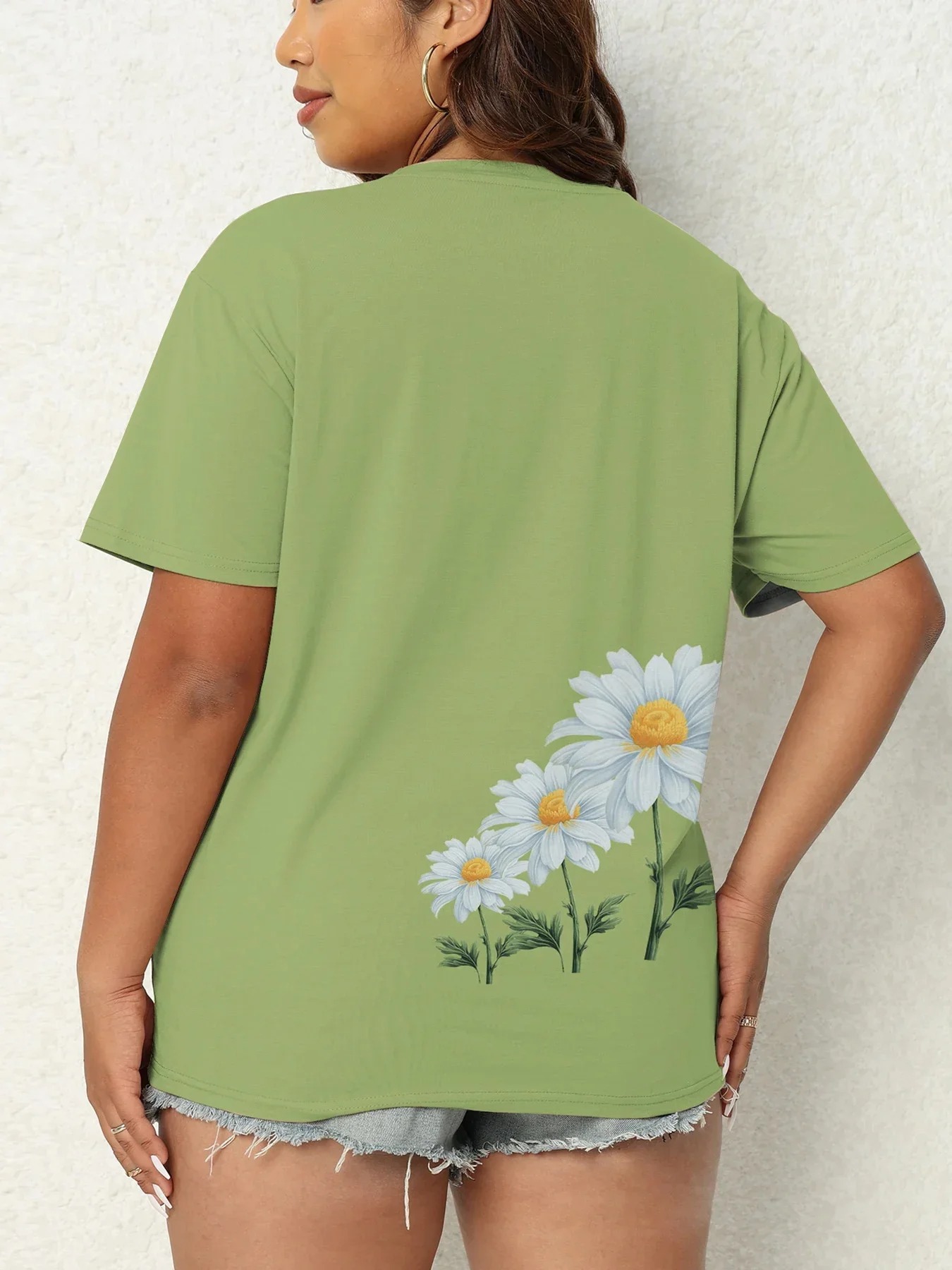 CLOOCL Daisy Floral Women T-sh - 3D Printing Drawing ulasan dan harga