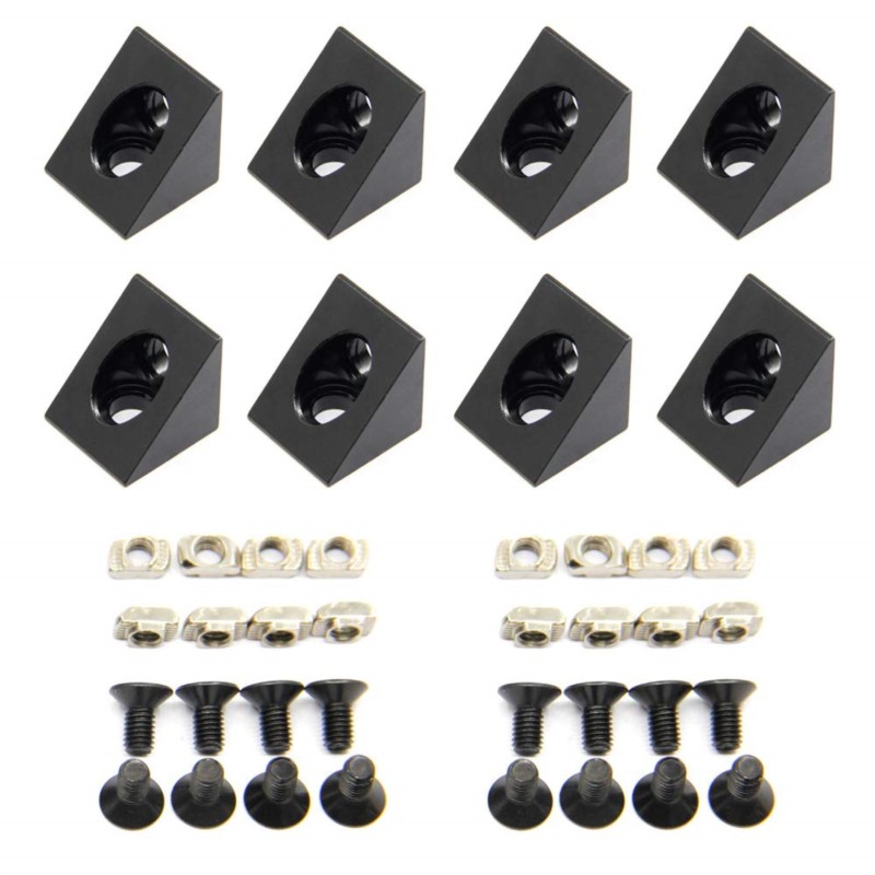 8pcs/pack 2020 Aluminum Block  - V Slot Aluminum Extrusion ulasan dan harga