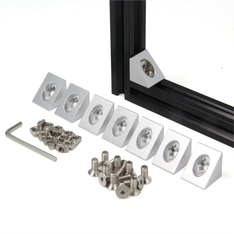 8pcs/pack 2020 Aluminum Block  - V Slot Aluminum Extrusion ulasan dan harga