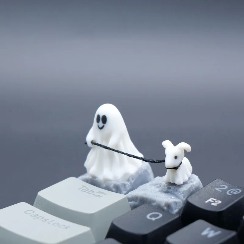Ghost Puppy Resin Keycap Custo - 3D Printing Keyboard Keys ulasan dan harga