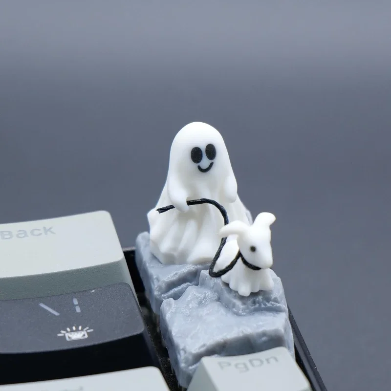 Ghost Puppy Resin Keycap Custo - 3D Printing Keyboard Keys ulasan dan harga