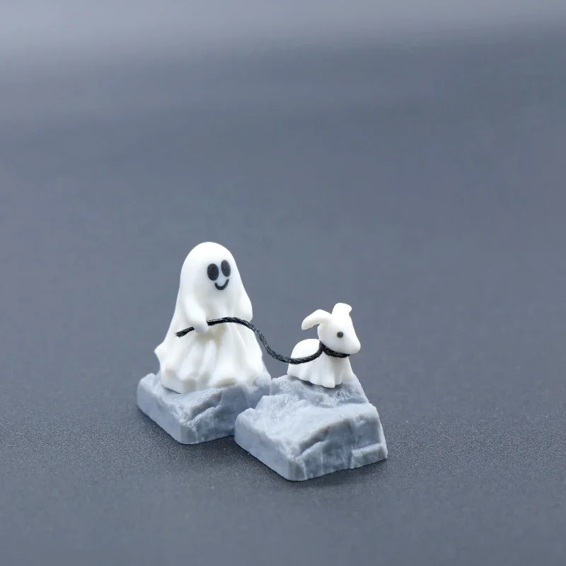 Ghost Puppy Resin Keycap Custo - 3D Printing Keyboard Keys ulasan dan harga