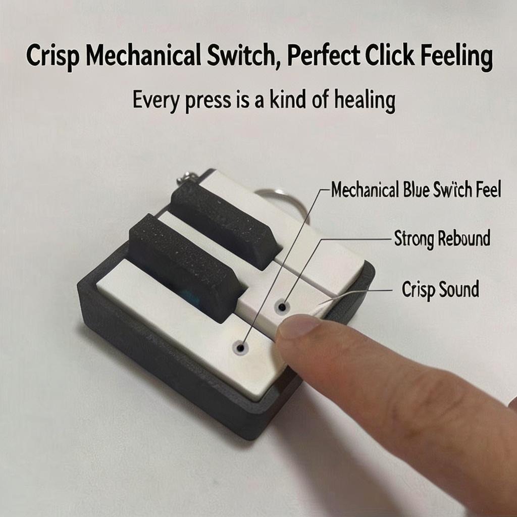 Fun 3D Printed Piano Keyboard  - 3D Printing Keychain ulasan dan harga