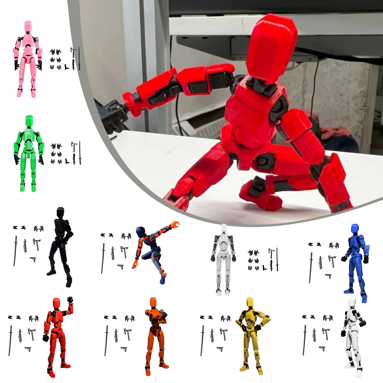 Titan 13 With Wings Figure Toy - 3D Printing Robot ulasan dan harga