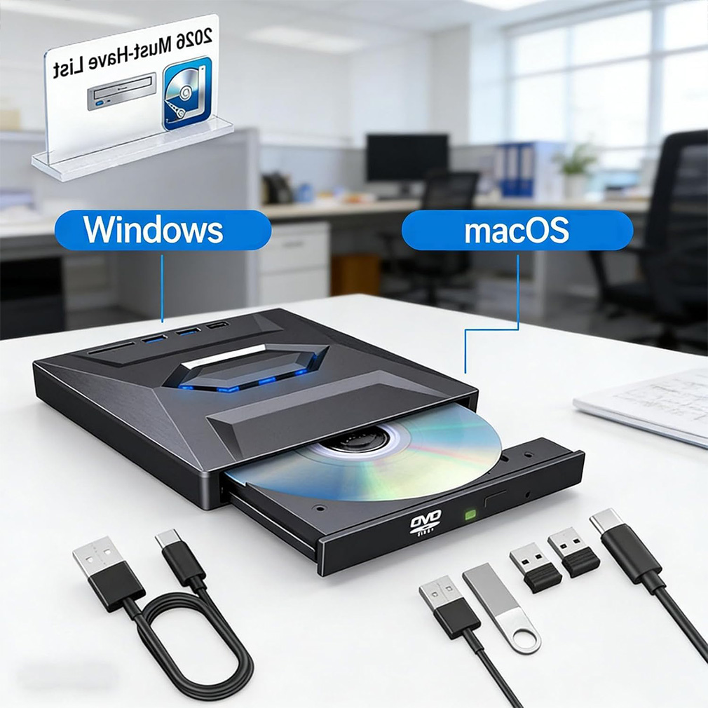 Hot 7-in-1 DVD BD CD Burner US - 3D Printing Robot ulasan dan harga