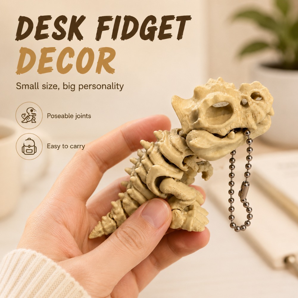 3D Printed Tyrannosaurus Rex S - 3D Printing Keychain ulasan dan harga