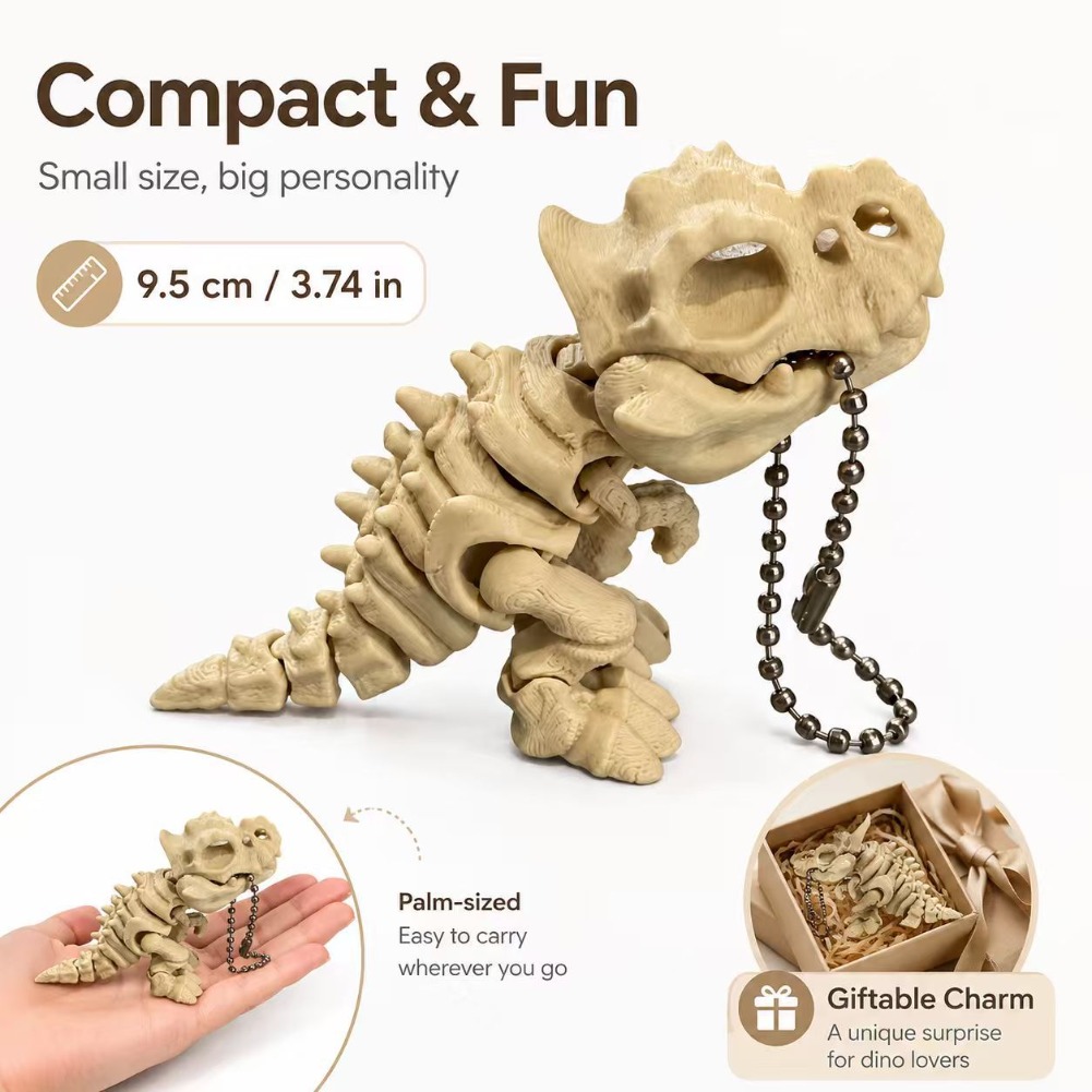 3D Printed Tyrannosaurus Rex S - 3D Printing Keychain ulasan dan harga