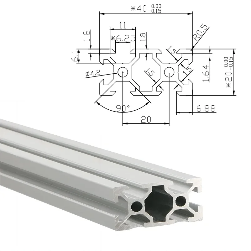 2Pcs 2040 V-Slot Aluminum Extr - V Slot Aluminum Extrusion ulasan dan harga