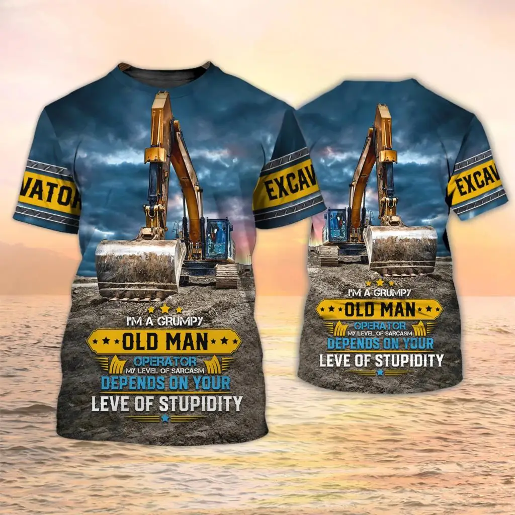 Excavator TShirts Heavy Equipm - 3D Printing Operator ulasan dan harga