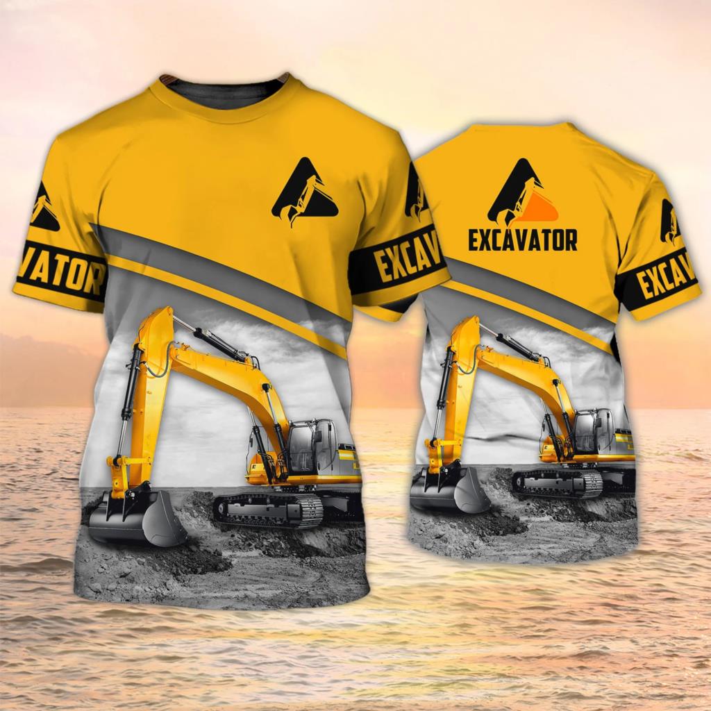 Excavator TShirts Heavy Equipm - 3D Printing Operator ulasan dan harga