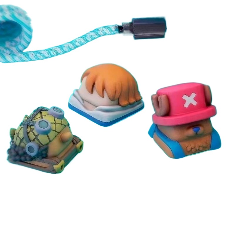 One Piece Chopper Nami anime c - 3D Printing Keyboard Keys ulasan dan harga
