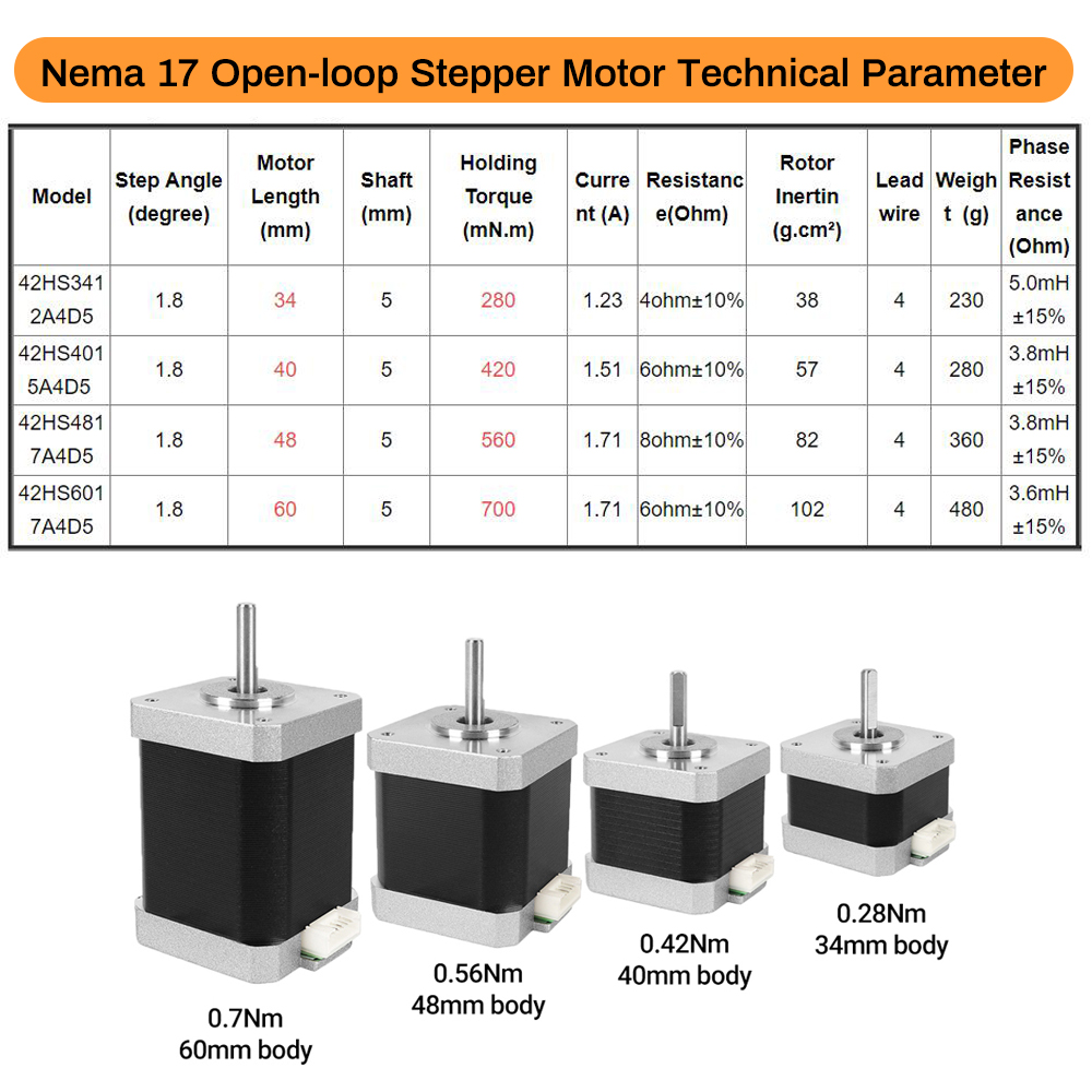 Nema17 Stepper Motor 42 Motor  - 3D Printing Machine ulasan dan harga