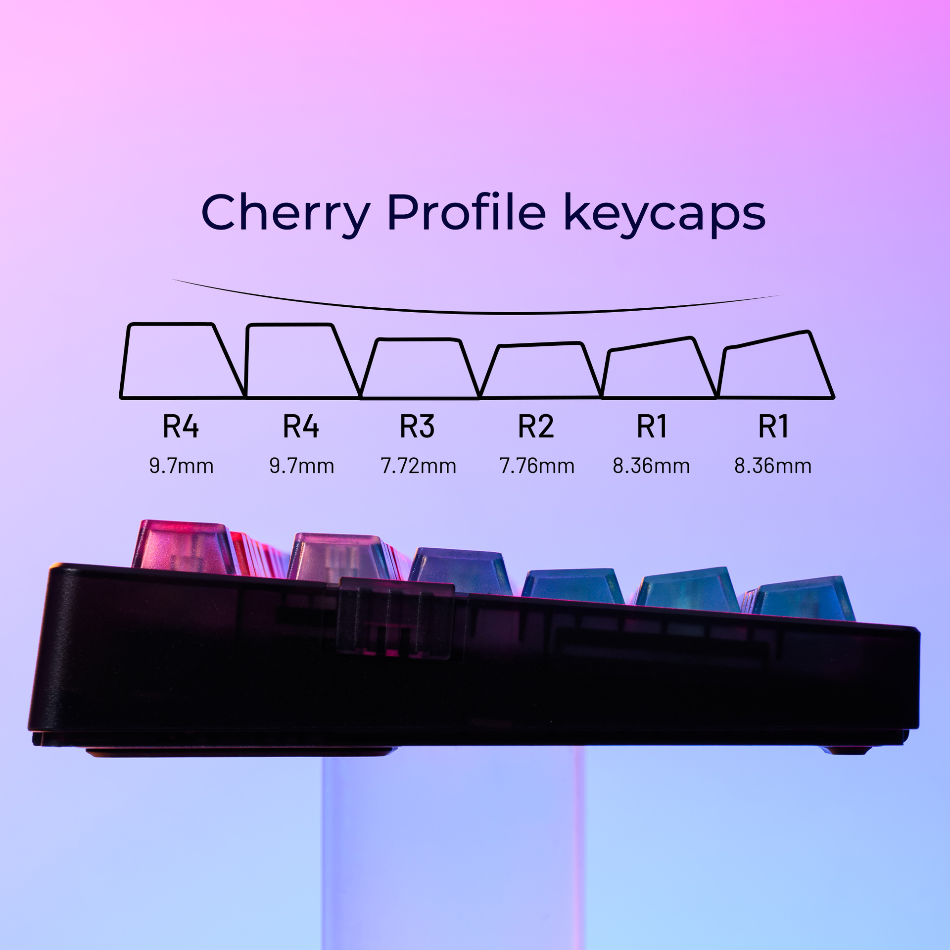 Colorful Gradient Keycaps Afte - 3D Printing Keyboard Keys ulasan dan harga