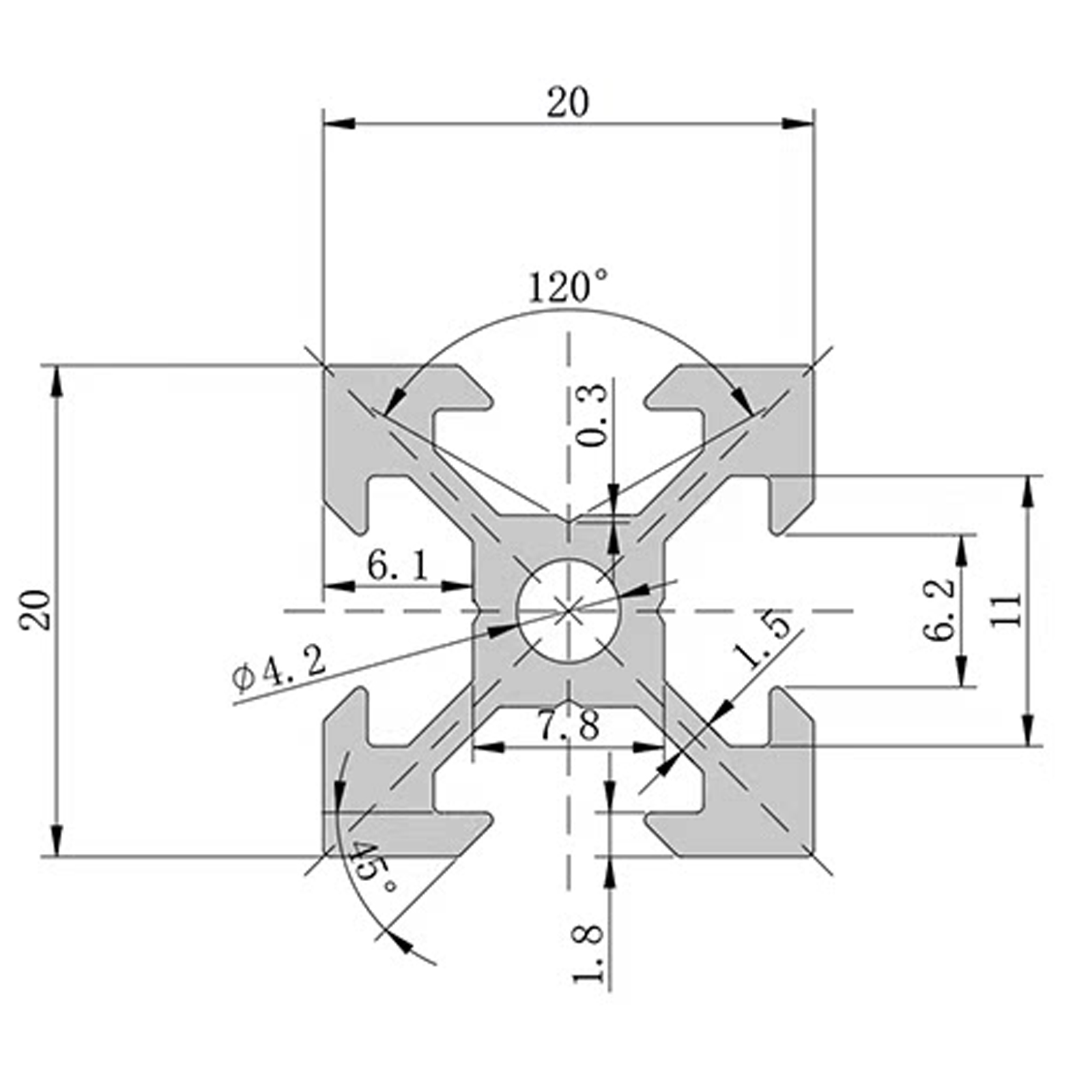 4Pcs V Slot 2020 Aluminum Extr - V Slot Aluminum Extrusion ulasan dan harga