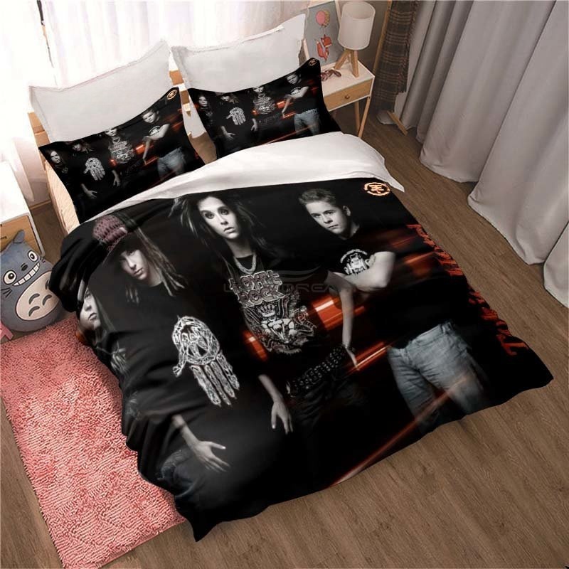 New Tokio Hotel Bedding Set 3D - 3D Printing Quilting ulasan dan harga